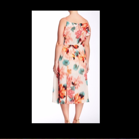 NWT ABS Allen Schwartz Ruffle Dress 1X - Picture 5 of 10